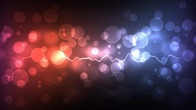 Blurry background lights black red free wallpaper for desktop - medium preview image