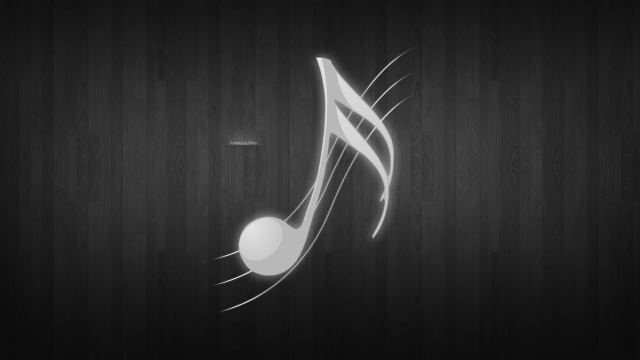 Musical note white light dark #2 free wallpaper for desktop - medium preview image