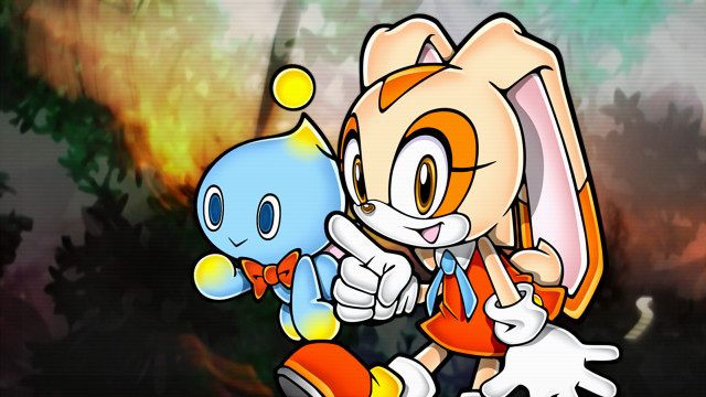 Cartoon character holding stuffed animal free wallpaper for desktop - medium preview image