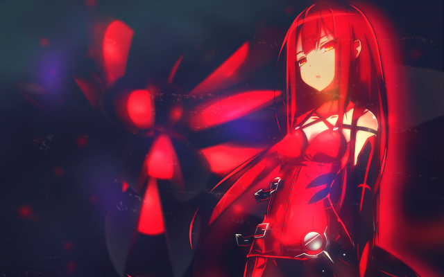 Woman red outfit flower red free wallpaper for desktop - medium preview image