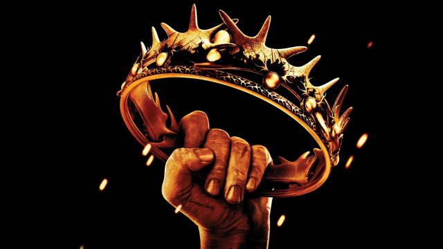 Hand golden crown flames on free wallpaper for desktop - medium preview image