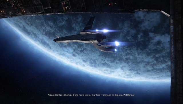 Space shuttle flying planet moon #2 free wallpaper for desktop - medium preview image