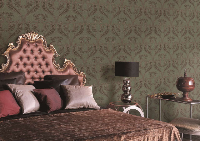 Pink headboard brown blanket rococo free wallpaper for desktop - medium preview image
