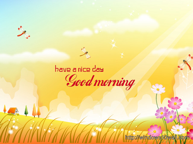 Sunny day flowers birds have free wallpaper for desktop - medium preview image