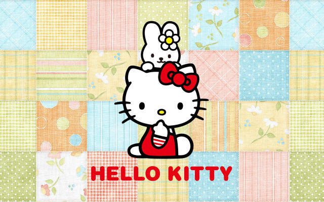 Hello kitty wallpaper kitty sitting free wallpaper for desktop - medium preview image