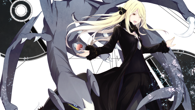 Woman black dress white cat free wallpaper for desktop - medium preview image