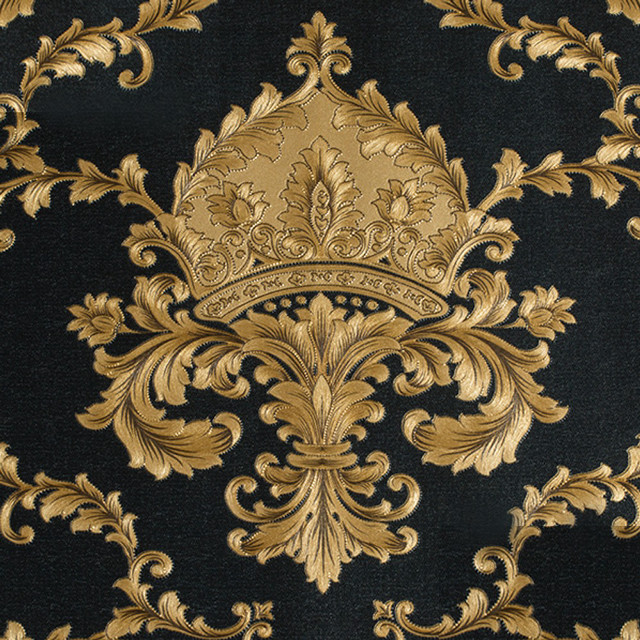 Black gold rococo crown constellation free wallpaper for tablet - medium preview image