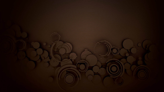 Brown circles lines black background free wallpaper for desktop - medium preview image