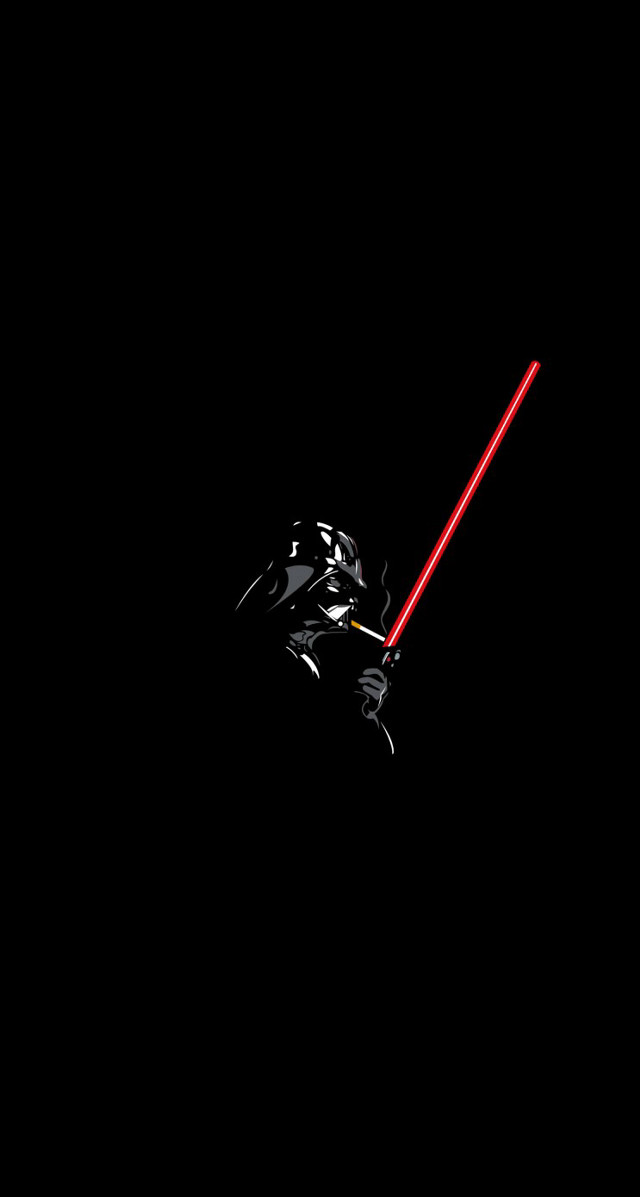 Star wars red lightsaber hologram free wallpaper for mobile - medium preview image