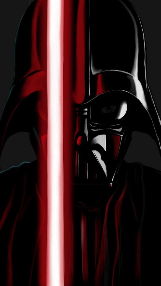Darth vader red lightsaber black #5 free wallpaper for mobile - medium preview image