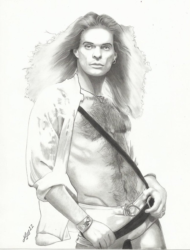 Woman knife shirt drawing artwork free wallpaper for mobile - medium preview image