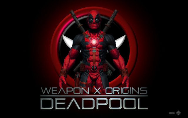 Deadpool two swords red circle #2 free wallpaper for desktop - medium preview image