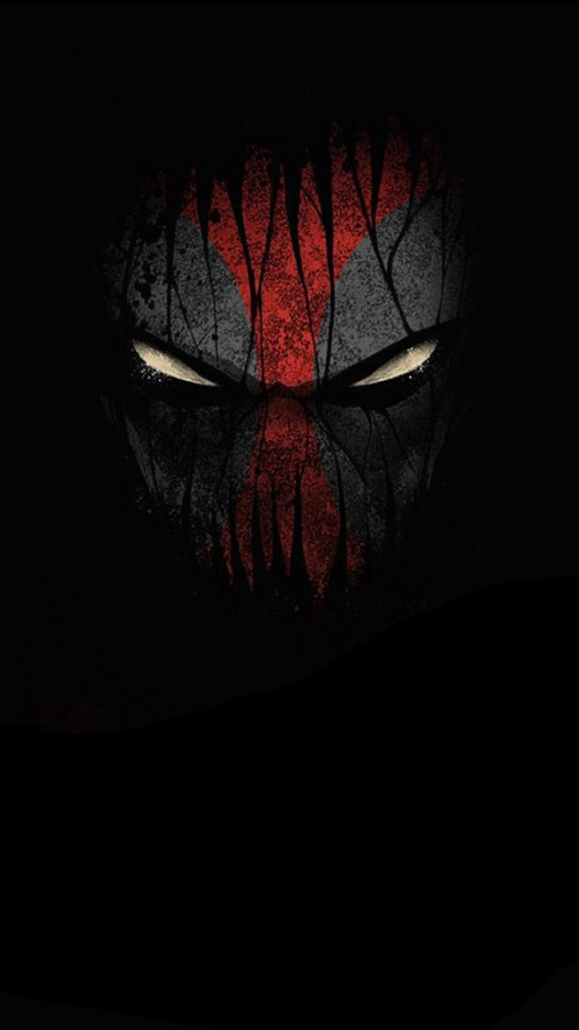 Demonic face red eyes black free wallpaper for mobile - medium preview image