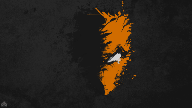 Black orange background white bird free wallpaper for desktop - medium preview image