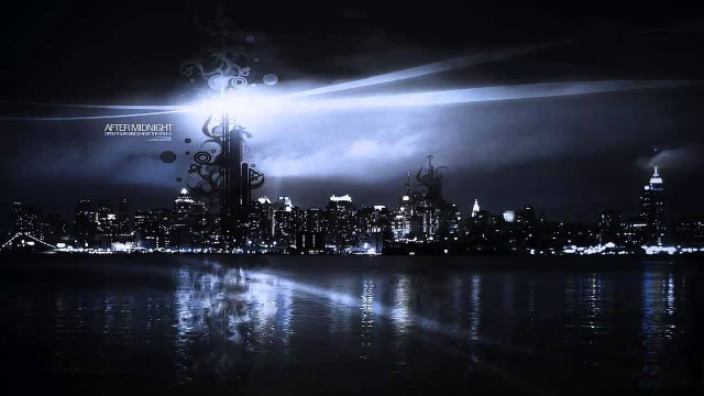 City skyline night lights water #16 free wallpaper for desktop - medium preview image