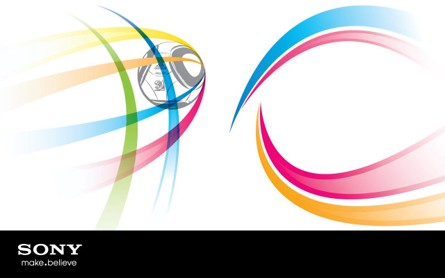 Colorful abstract soccer ball background free wallpaper for desktop - medium preview image