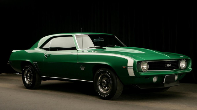 Green car dark room black #4 free wallpaper for desktop - medium preview image