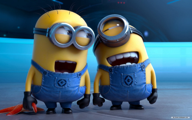 Minions standing scene despicable memes free wallpaper for desktop - medium preview image