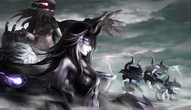 Demonic women dark sky lightning free wallpaper for desktop - medium preview image