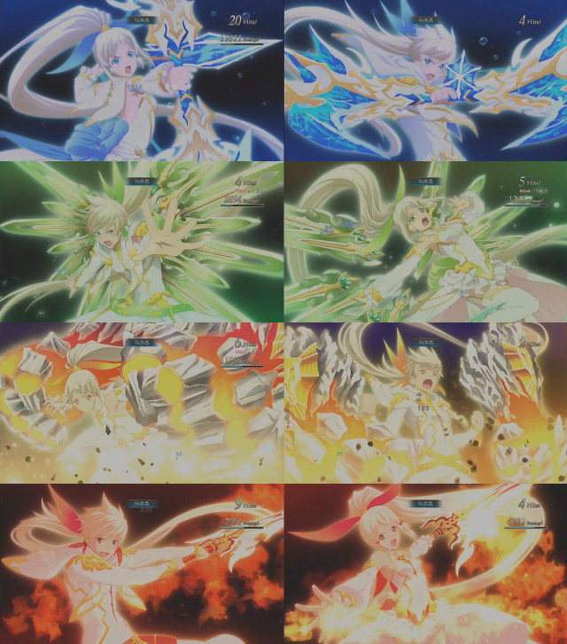 Anime characters group poses colors free wallpaper for tablet - medium preview image