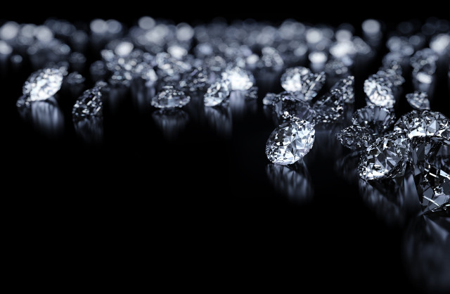 Diamonds table black surface reflection free wallpaper for desktop - medium preview image
