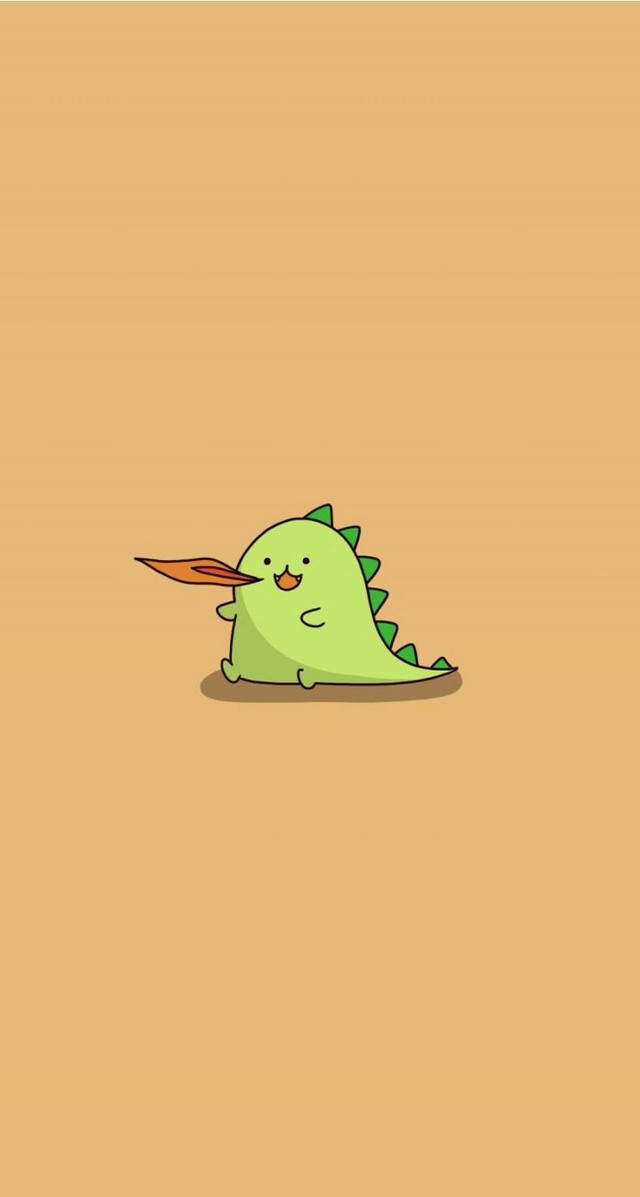Green cartoon beak nose cute free wallpaper for mobile - medium preview image