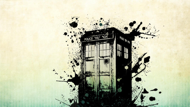 Phone booth paint splatters grungy free wallpaper for desktop - medium preview image