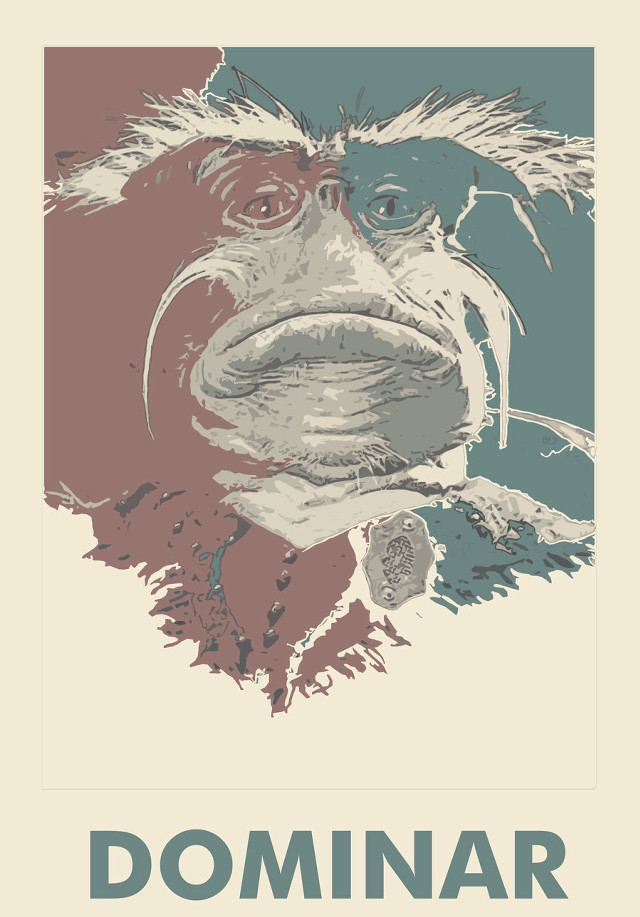 Monkey poster dominar caption image free wallpaper for mobile - medium preview image