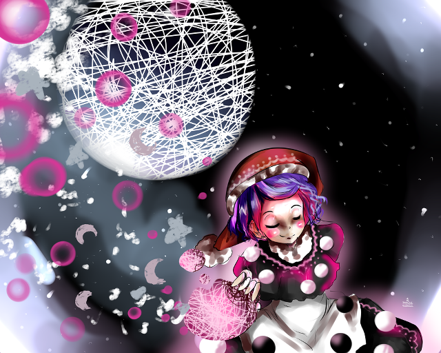 Girl pink hat polka dot free wallpaper for desktop - medium preview image