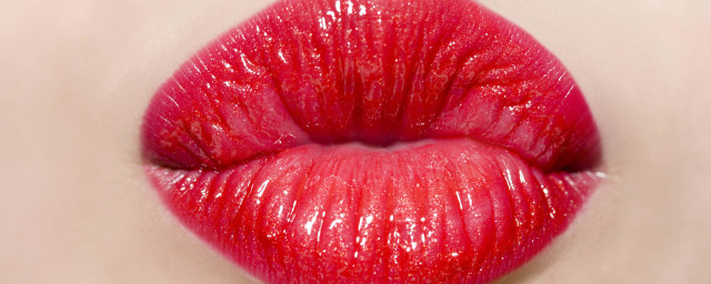 Red lip closeup white background free wallpaper for desktop - medium preview image