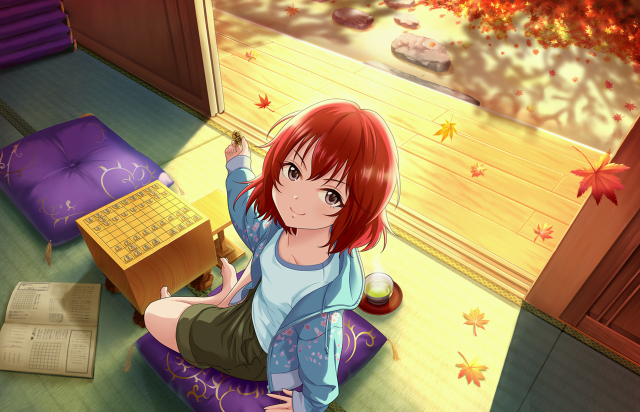 Girl purple cushion room couch free wallpaper for desktop - medium preview image