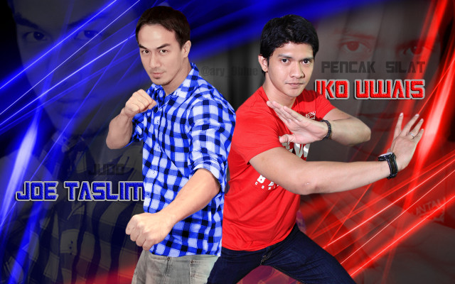Red shirt boys kick pose free wallpaper for desktop - medium preview image