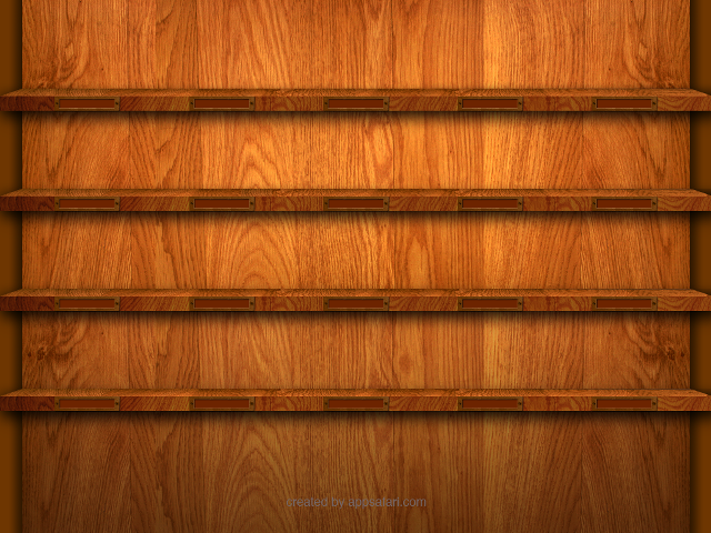 Wooden shelf three shelves light #3 free wallpaper for desktop - medium preview image