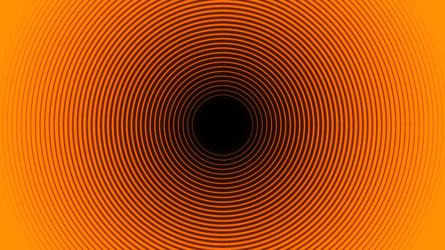 Orange black background circular pattern #2 free wallpaper for desktop - medium preview image