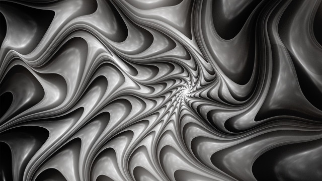 Black white swirly pattern white free wallpaper for desktop - medium preview image