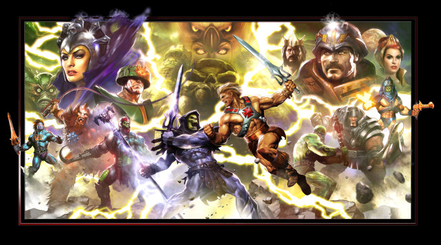 Video game characters lightning background free wallpaper for desktop - medium preview image