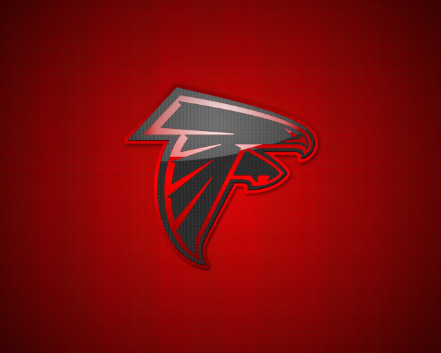 Red black atlanta football logo free wallpaper for desktop - medium preview image