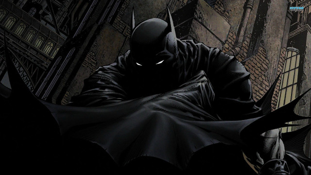 Batman dark city bat shoulder free wallpaper for desktop - medium preview image