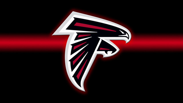 Atlanta football team logo black free wallpaper for desktop - medium preview image