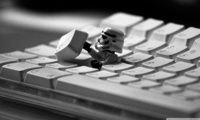 Lego stormtrooper keyboard star wars free wallpaper for desktop - medium preview image
