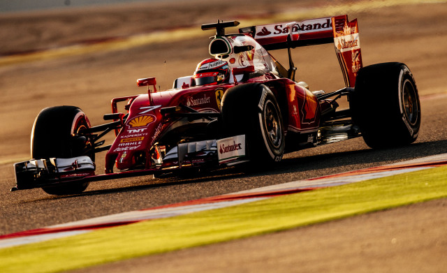 Man driving red race car #4 free wallpaper for desktop - medium preview image