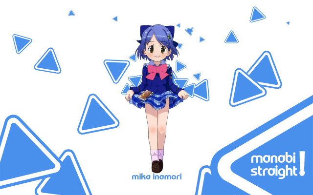 Girl blue dress standing background free wallpaper for desktop - medium preview image