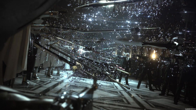 Cityscape night sky stars rain free wallpaper for desktop - medium preview image