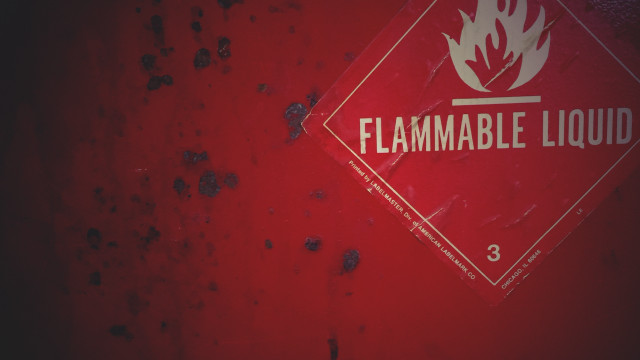 Flammable liquid sign fire extinguisher free wallpaper for desktop - medium preview image