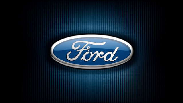 Ford emblem blue background black free wallpaper for desktop - medium preview image