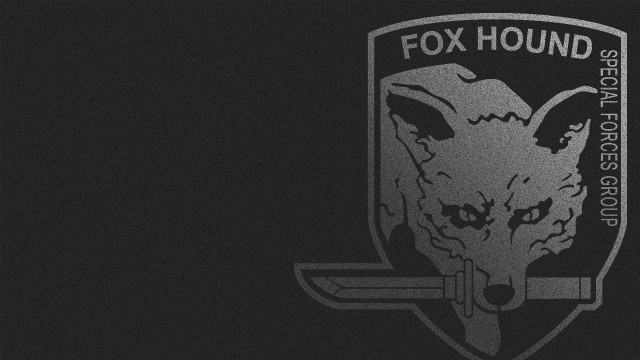 Fox hound logo black background free wallpaper for desktop - medium preview image