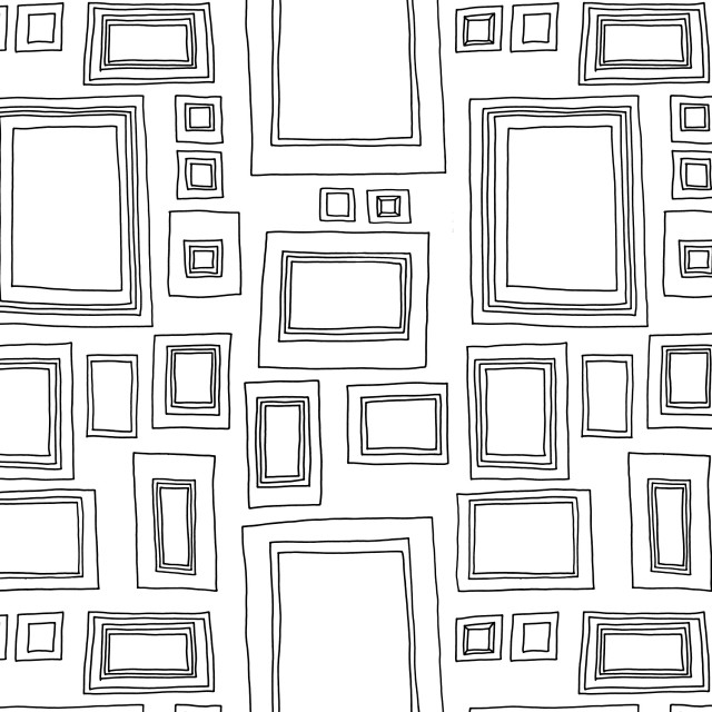 Black white drawing wall squares free wallpaper for tablet - medium preview image