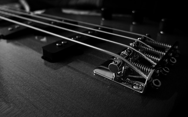 Guitar closeup black background black #2 free wallpaper for desktop - medium preview image