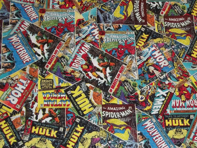 Comic books table stickers paper free wallpaper for desktop - medium preview image