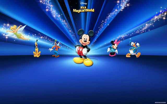 Mickey mouse wallpaper characters blue #5 free wallpaper for desktop - medium preview image